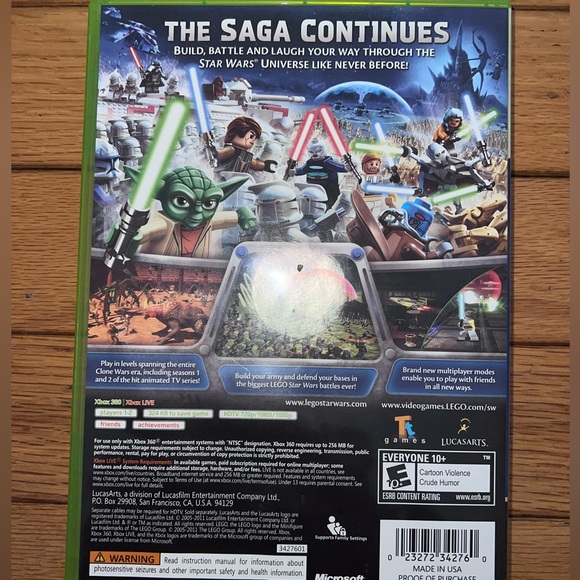 LEGO Star Wars III: The Clone Wars on Xbox 360 video game disc - Picture 3 of 3